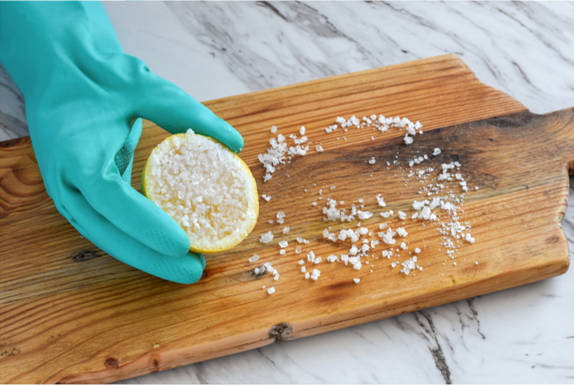How do you clean cutting boards