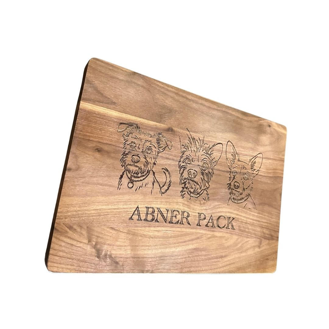 personal engraved cutting board kitchen